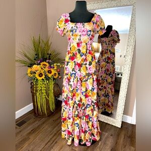 Buddy Love • Floral Smocked Maxi Dress